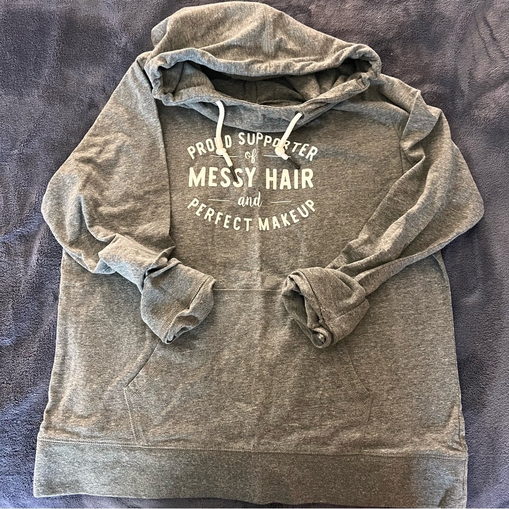 Gray Hoodie with Fun Graphic